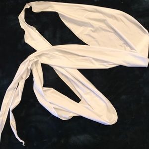 White wrap top/cover